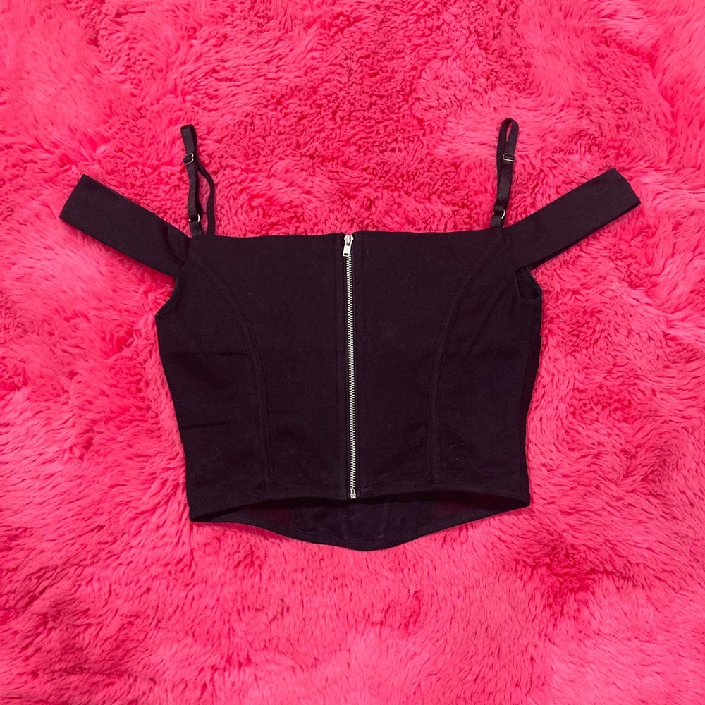 I AM GIA Black Corset Top - Picture 10 of 14